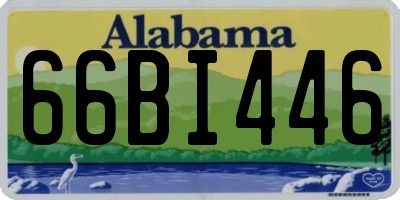 AL license plate 66BI446