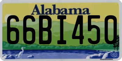 AL license plate 66BI450