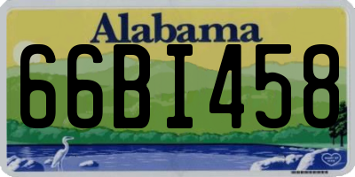 AL license plate 66BI458