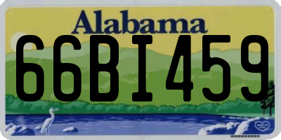AL license plate 66BI459