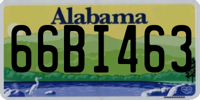 AL license plate 66BI463