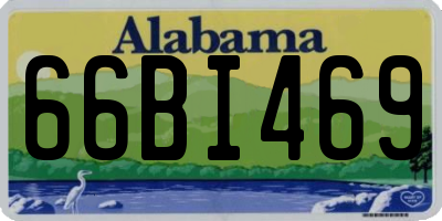 AL license plate 66BI469