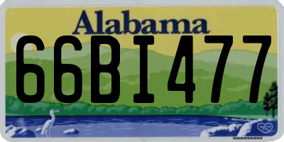 AL license plate 66BI477