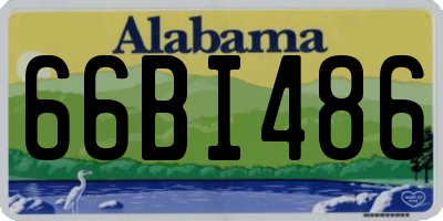 AL license plate 66BI486