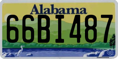 AL license plate 66BI487