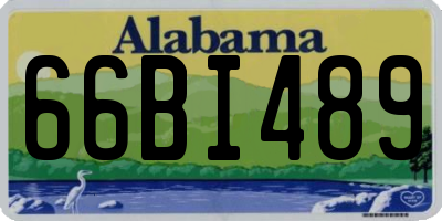 AL license plate 66BI489