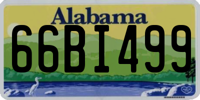 AL license plate 66BI499