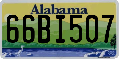 AL license plate 66BI507