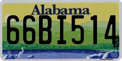 AL license plate 66BI514