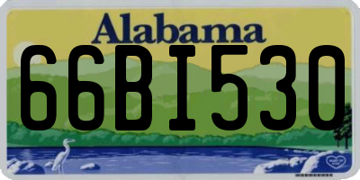 AL license plate 66BI530