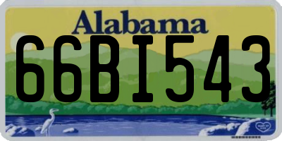 AL license plate 66BI543