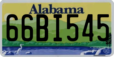 AL license plate 66BI545
