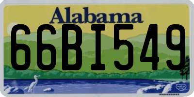 AL license plate 66BI549
