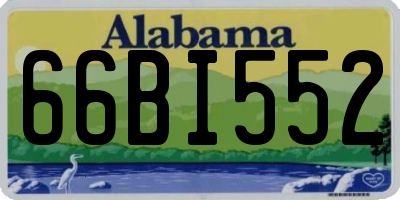 AL license plate 66BI552
