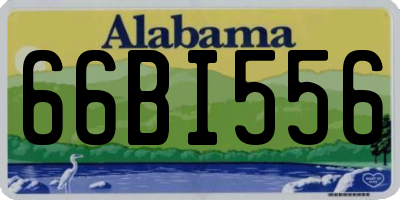 AL license plate 66BI556