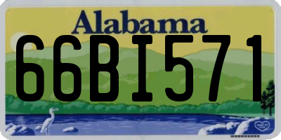 AL license plate 66BI571
