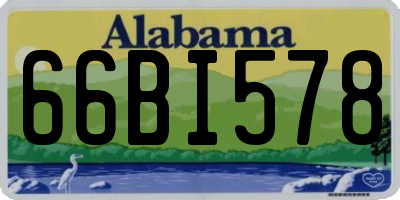 AL license plate 66BI578