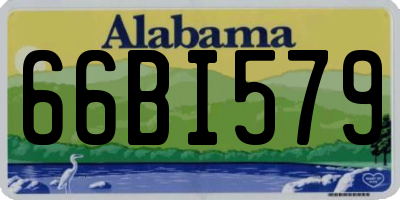 AL license plate 66BI579