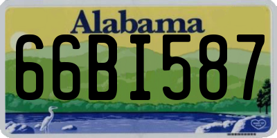 AL license plate 66BI587