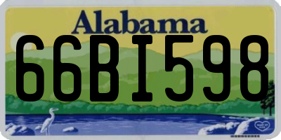 AL license plate 66BI598