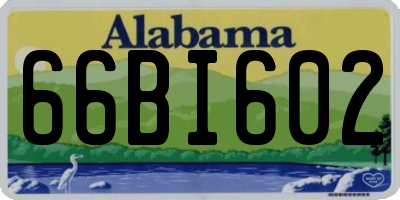 AL license plate 66BI602