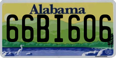 AL license plate 66BI606