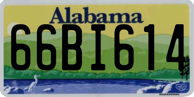 AL license plate 66BI614