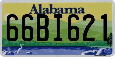 AL license plate 66BI621