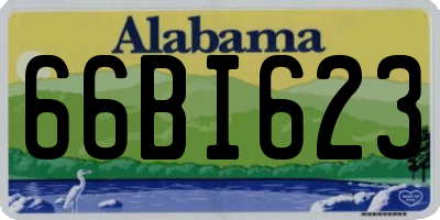 AL license plate 66BI623