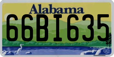 AL license plate 66BI635