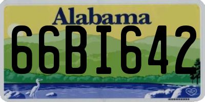 AL license plate 66BI642