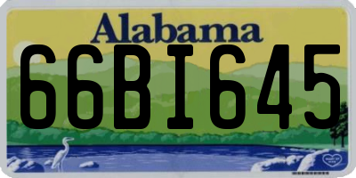 AL license plate 66BI645