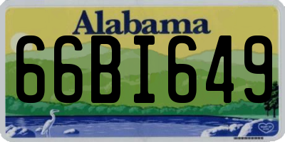 AL license plate 66BI649