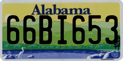 AL license plate 66BI653