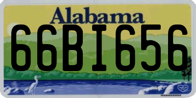AL license plate 66BI656