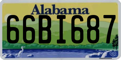 AL license plate 66BI687