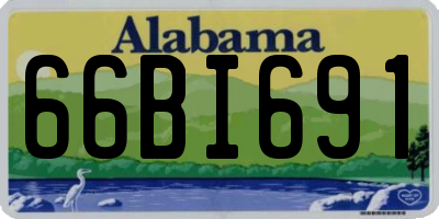 AL license plate 66BI691