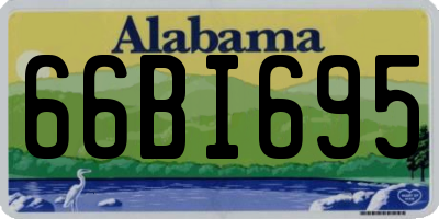 AL license plate 66BI695
