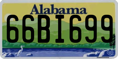 AL license plate 66BI699