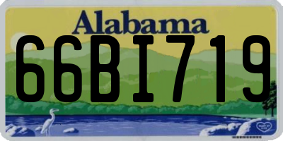 AL license plate 66BI719
