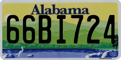 AL license plate 66BI724