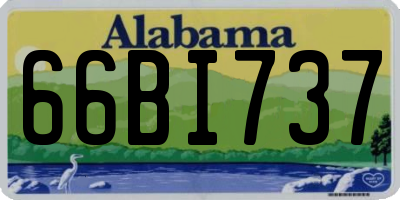AL license plate 66BI737