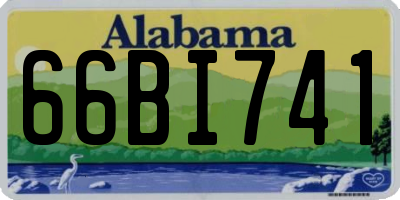 AL license plate 66BI741