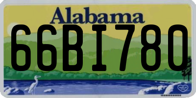 AL license plate 66BI780