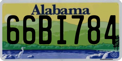 AL license plate 66BI784