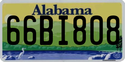 AL license plate 66BI808