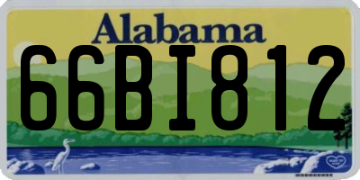 AL license plate 66BI812