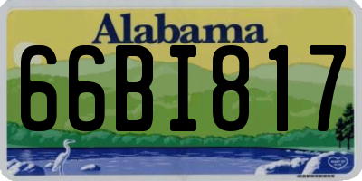 AL license plate 66BI817