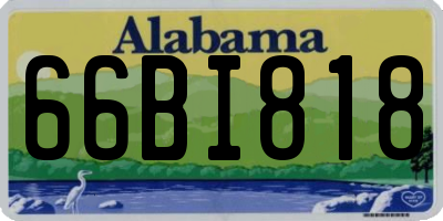 AL license plate 66BI818