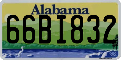 AL license plate 66BI832
